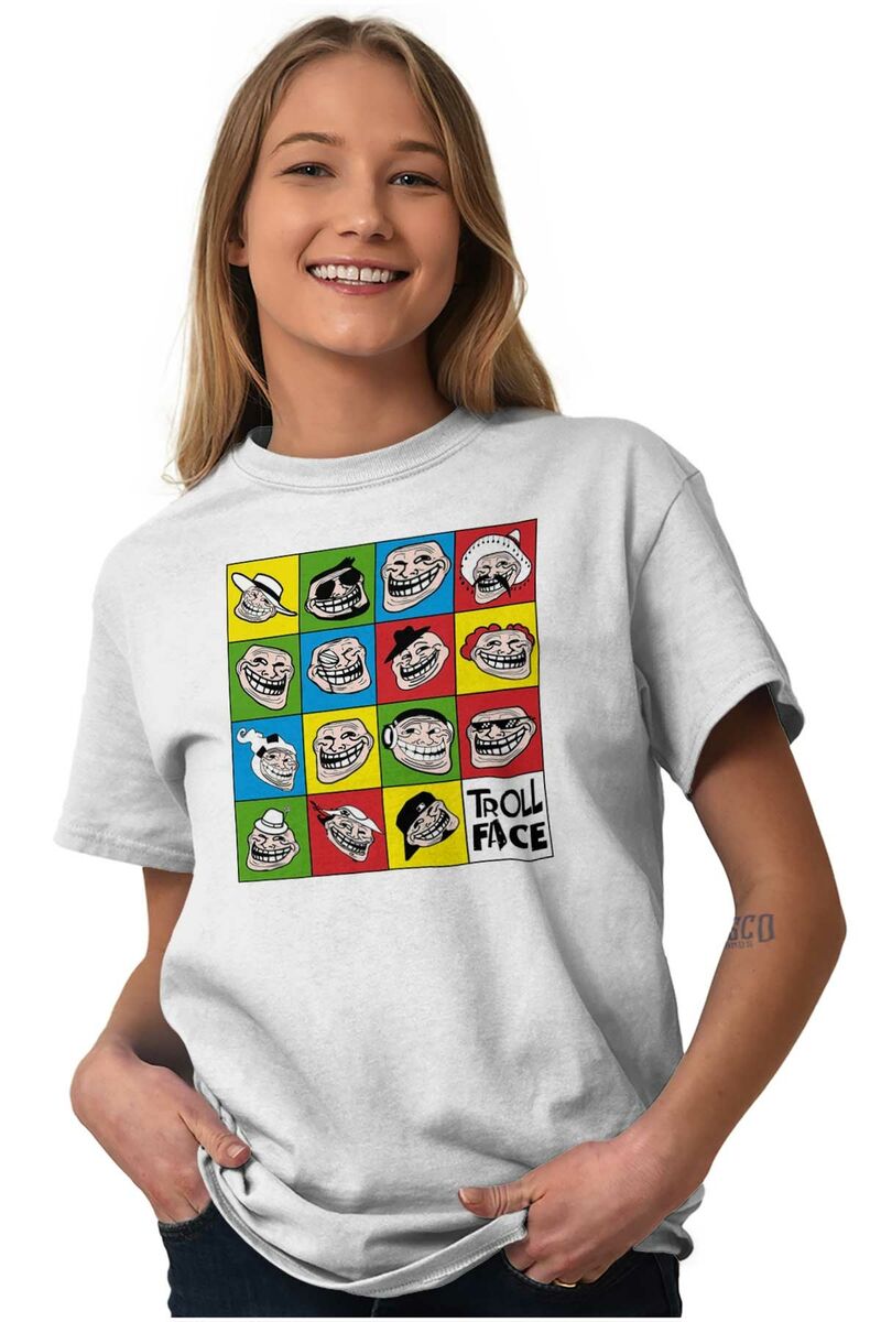 Troll Face meme crazy shirt , Funny Meme Troll Logo Face T-shirt