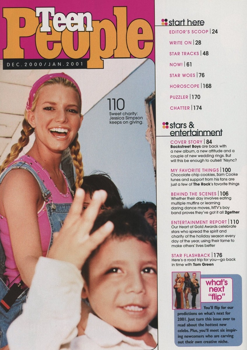 TEEN PEOPLE Magazine - December 2000/January 2001 with Backstreet