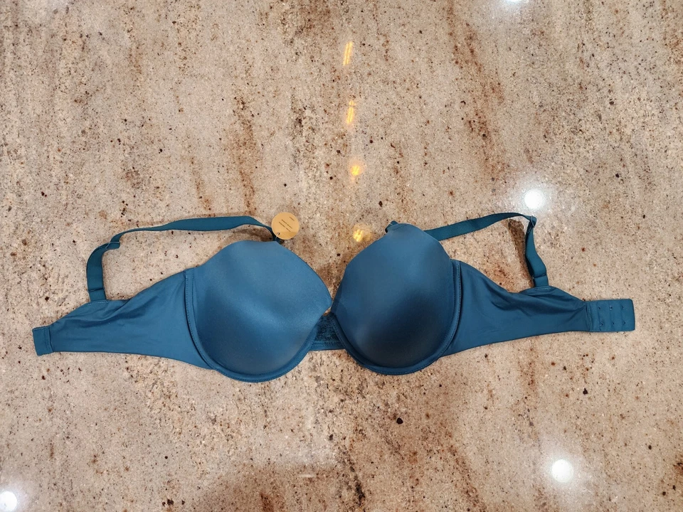 Nuevo sujetador push up para mujer WACOAL 858313 verde azulado libélula imprimación perfecta talla 34DDD Foto 3 de 4