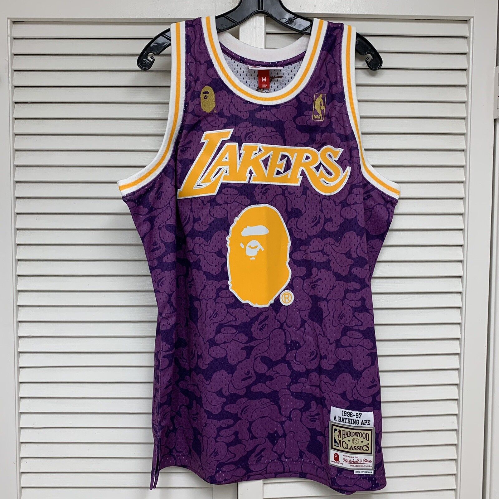 BAPE x Mitchell & Ness Cavs ABC Basketball Swingman Jersey