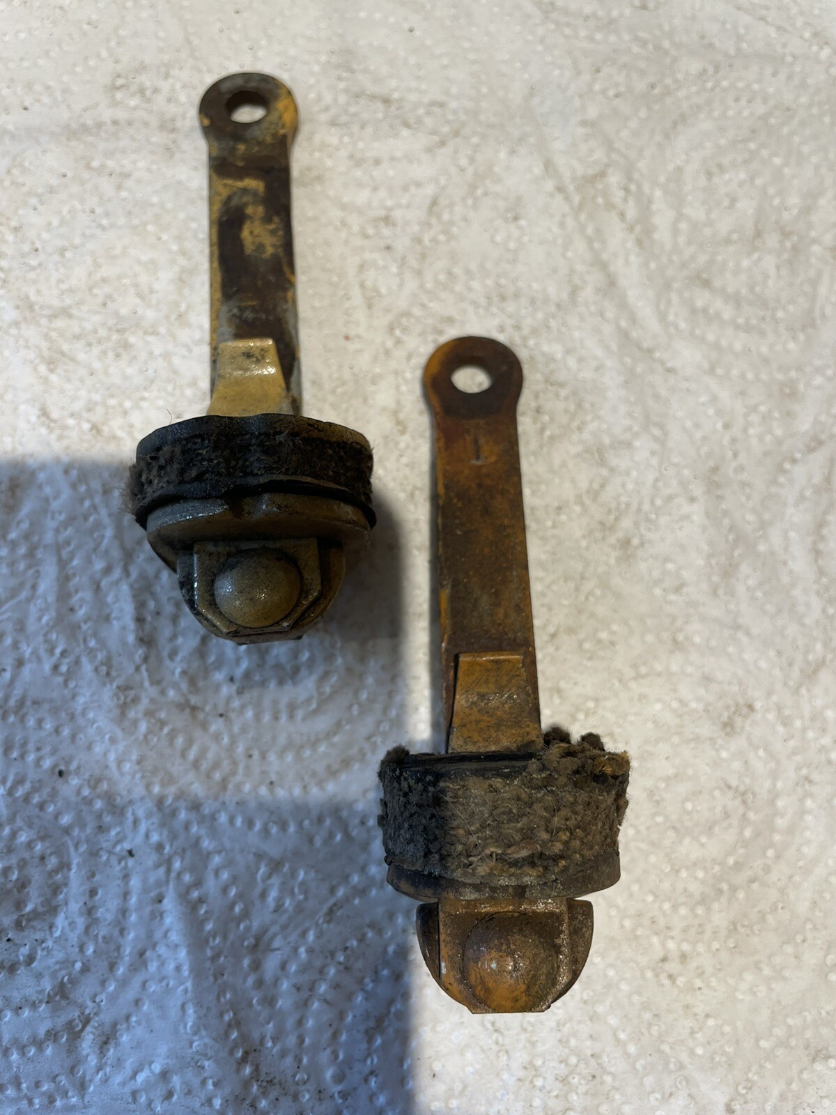 Classic Mini Door Check Stay Arms x 2 (ADA5671) Mk3 . Used Orig Items