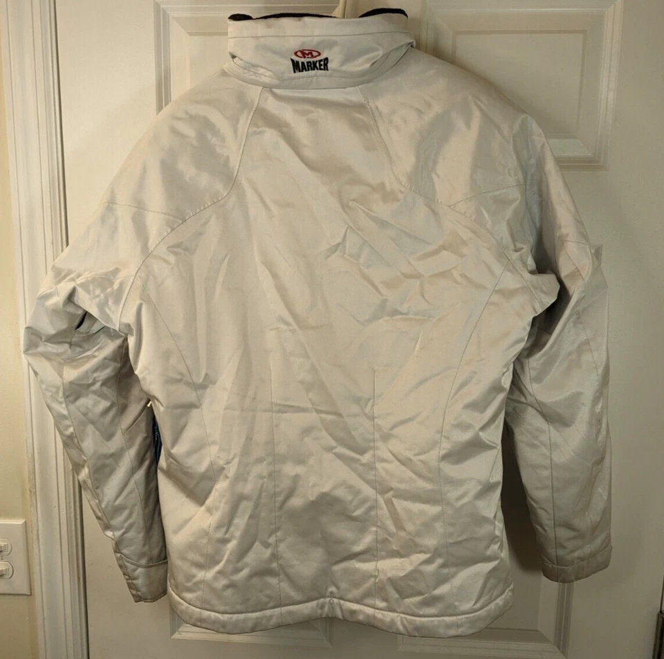 Marker, women's, evolution ski jacket, silver, hood in collar, size 12 - Image 2 of 4