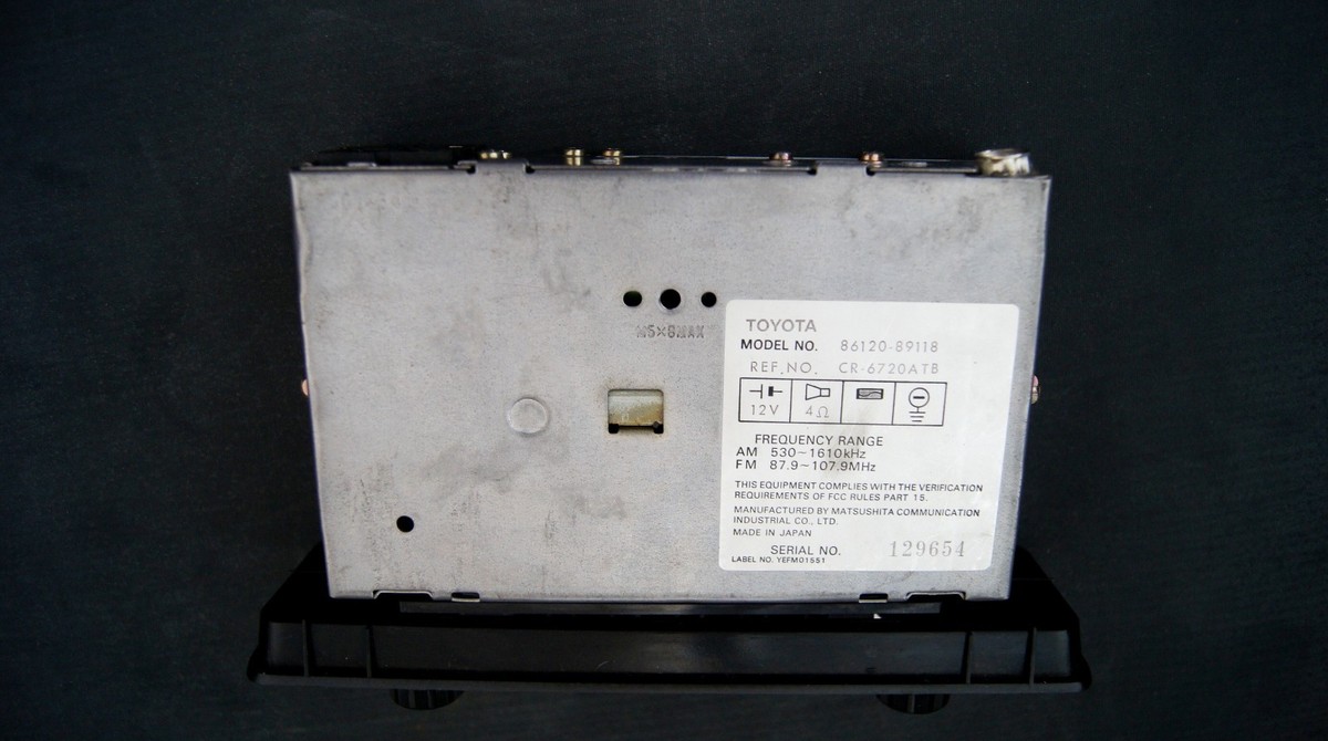 Toyota Land Cruiser Fj60 OEM Am/fm Radio Receiver ASSY for