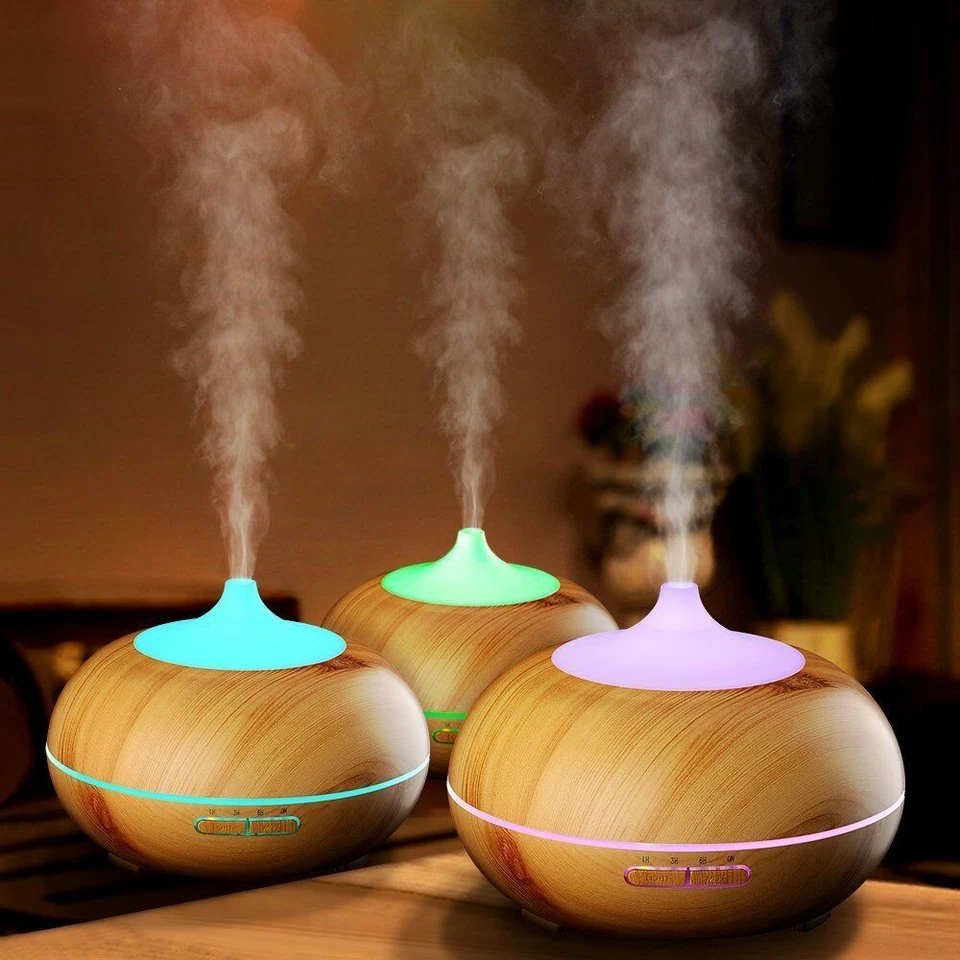 aroma oil diffuser wood electric humidifier ultrasonic air humidifier 10 oz - Image 4 of 4