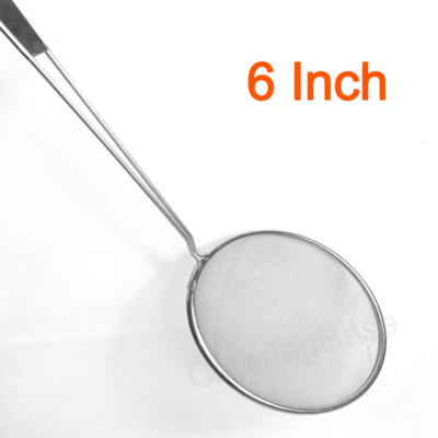 Runde Edelstahl Großküche Fett Mesh Skimmer 6'' Restaurant 