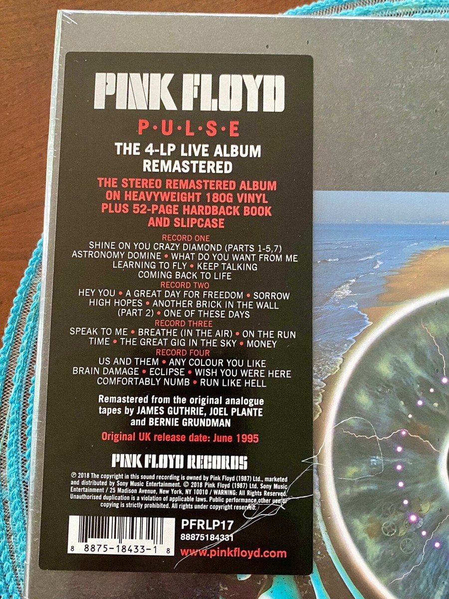 Pink Floyd PULSE 4 LP REMASTERED AUDIOPHILE 180 GRAM | eBay