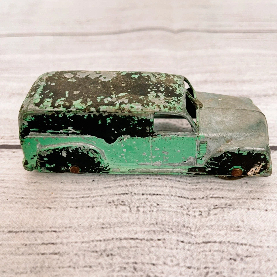 Lote De Colección Juguete Tootsie 5” Cabina Azul 1947 Línea L Camión Volquete y Coche Ambulancia Diecast Foto 2 de 4