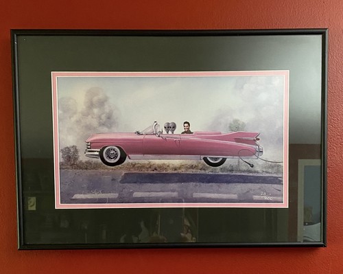 Elvis Has Left The Building Signed And Numbered Limited Ed Print. Carl Lundgren - Picture 3 of 7