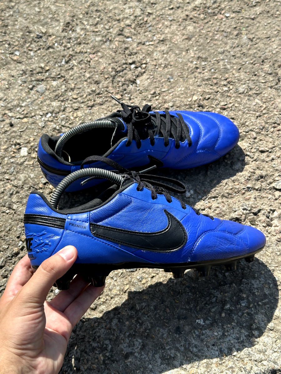 Boots Nike Premier FG Hyper Royal Black AT5889-404 Men's UK7 US8 EU41