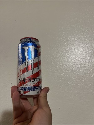 Monster Ultra red White And Blue! USA! Limited! Rare! Zero Sugar! America!
