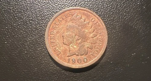 1900 Indian Head Penny – Fine/VF Grade – Classic U.S. Copper Cent