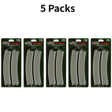 KATO 2-210 HO Unitrack Curved Track 550mm 21 5/8 R 22.5 Degree 5 Packs 20pcs