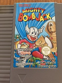 NES ~ MIGHTY BOMB JACK ~ Nintendo Game NES-BJ-AUS Game Cart + Sleeve + Box Pal A