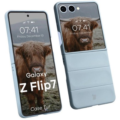 Handyhülle für Galaxy Z Flip7 Bizon Case Cover Schutz Hülle Etui Hülle Hellblau