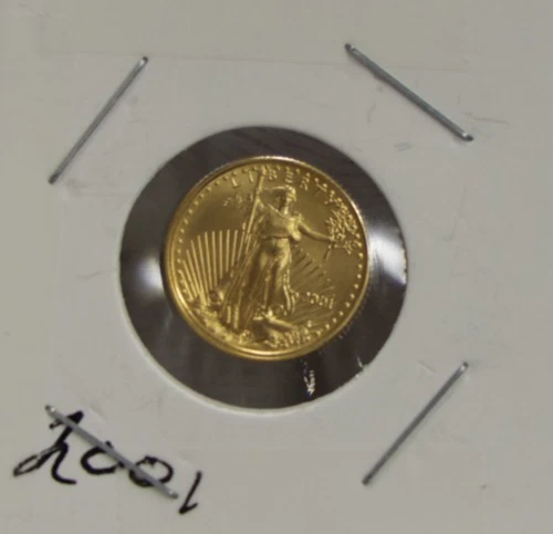 2001 US Gold Eagles 1/10th $5 Nice Unc