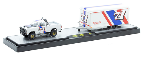 1974 Dodge W200 & 1971 Plymouth Cuda M2 Machines 1:64 Scale Auto Haulers R85 - Picture 2 of 2