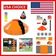 75-Pack Agility Soccer Training Cones Set with Carry Bag for Coaches Athletes