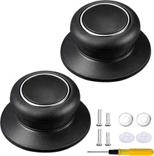 2Pcs Pot Lid Knobs, Universal Kitchen Bakelite Pan Lid Handle, Heat Resistant