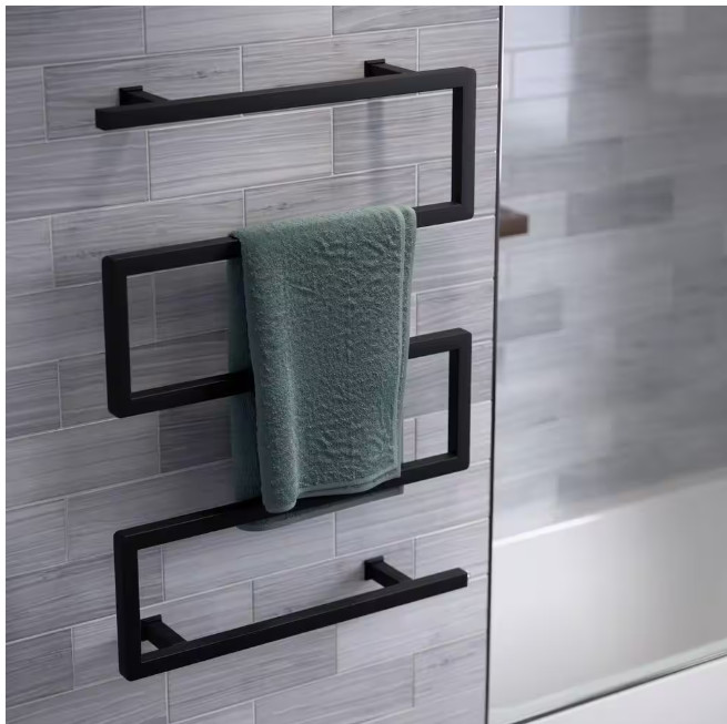 Swiss Madison Voltaire 5-Bar Electric Towel Warmer in Matte Black SM-TW00MB