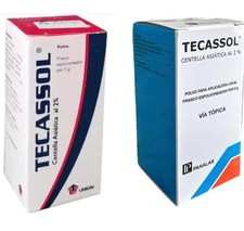 Tecassol en polvo 5g Centella Asiatica 2 , Cicatrizaci n de heridas, Ulceras.