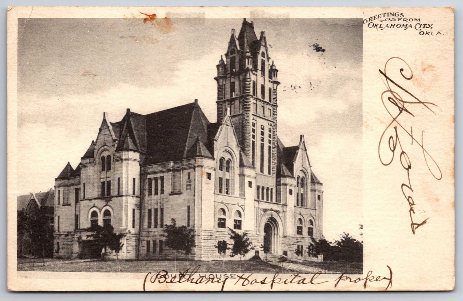 Greetings From Oklahoma City~County Courthouse Bldg~Romanesque ...