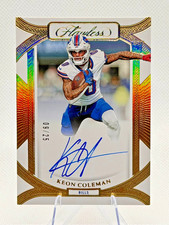 KEON COLEMAN Bills 2024 Panini Flawless Rookie Frame Signatures Auto RC 9/25