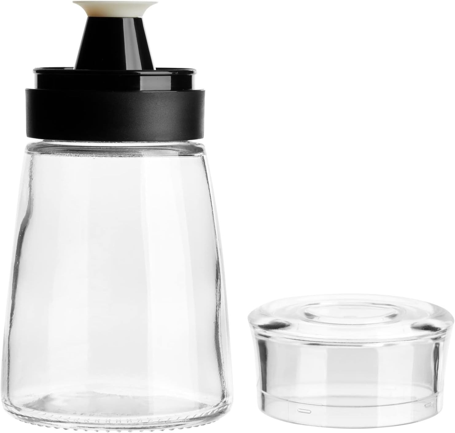Glass Oil & Vinegar Dispenser Set - Leak-Proof No-Drip Glass Salad Dressing Bott