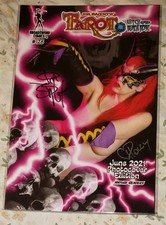 TAROT witch of the black rose #128 , PHOTO EDITION SIGNED COVER! broadsword