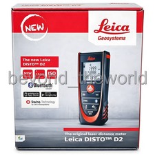 Leica DISTO D2 330ft Misuratore di Distanza Laser con Bluetooth 4.0 ⭐Tracciamento⭐