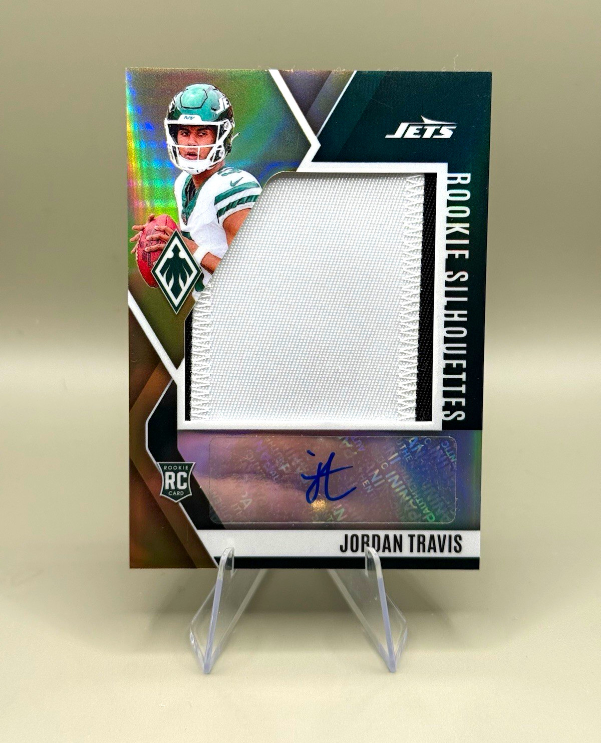 Jordan Travis Panini Phoenix Rookie Silhouettes Autographs Relic #RSJTS Bronze