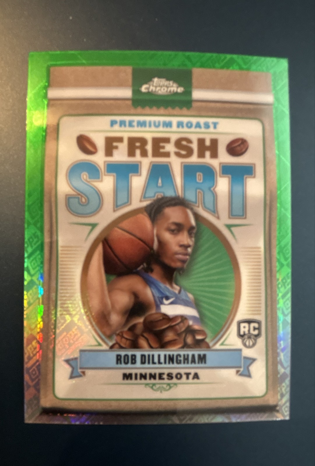 2024-25 Topps Chrome - Fresh Start Rob Dillingham #FS-6 Green Topps Refractor...