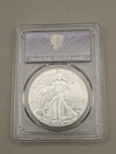 2024-P Silver Eagle With Star Privy PCGS MS70 First Day Issue David Hall Signed
