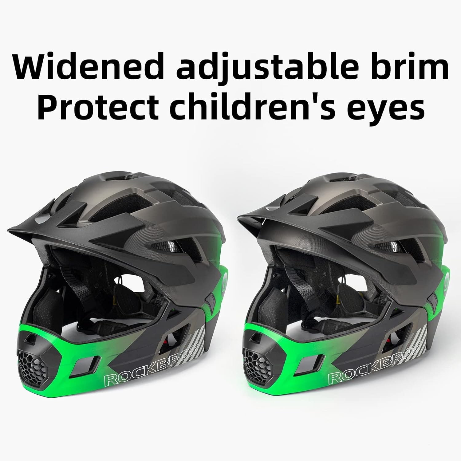 ROCKBROS Cycling Children Full-Face Helmet Ultralight Protective Helmet 48-55cm