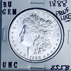 1888 BU GEM MORGAN SILVER DOLLAR UNC MS+++ U.S. MINT RARE COIN 8558
