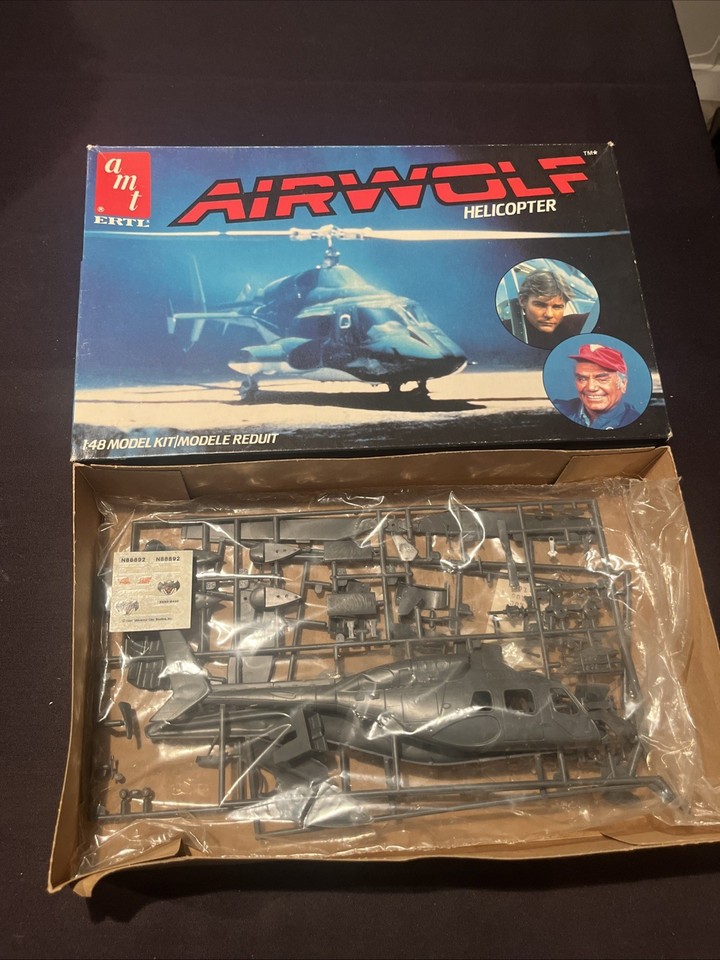 Supercopter (Airwolf) - Coffret de vehcules au 1/64° - ERTL 1984