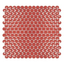 Image of Penny Round Mosaic Tile Porcelain Wall Floor Gloss Matte White Black Bathroom