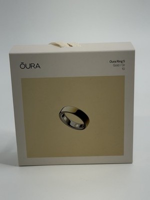 Brand New Oura Ring 5 Gold Size 10 Smart Ring Factory Sealed