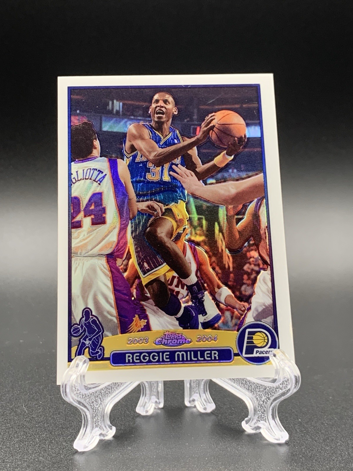 2003-04 Topps Chrome - Reggie Miller #31 Refractor