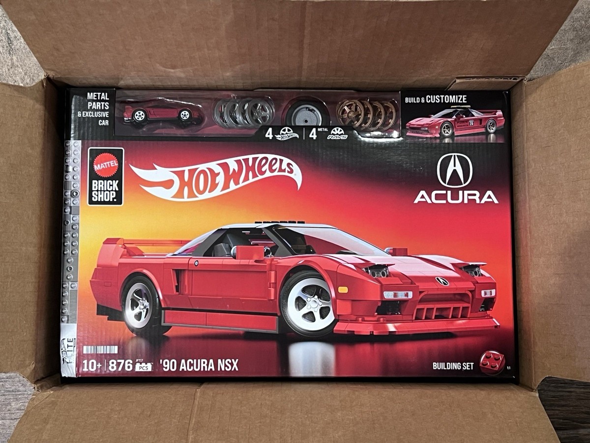 HA90年代USA製　JohnsonMotors SteveMcQueen Mattel Brick Shop Hot Wheels Elite Series '90 Acura NSX - 876 Pcs
