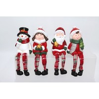 Keramik-Kantenhocker 7X6X11 Cm Weihnachtsfigur Keramikfigur Weihnachtsdeko Figur