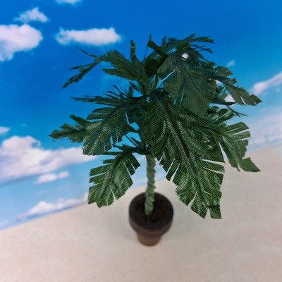 Dollhouse Miniature Houseplant Mini Plant Large Pygmy Palm Tree Artisan Made