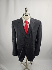 Canali Men's Gray Wool Blazer Jacket 42L
