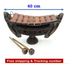 40 cm Xylophone Teak Wooden Thai Traditional Musical Instrument Hand Carved Wood