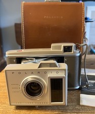 Vintage Polaroid Camera Model J33 Electric Eye Land Leather Carrying Case Manual