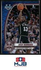 2024-25 Bowman University Chrome Josh Hubbard Blue Reptilian Refractor #/150 #35