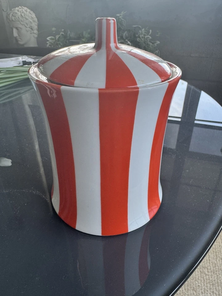 Jonathan Adler Vice Bote Cerámica con Tapa Tarro Retirado Raro Foto 4 de 4