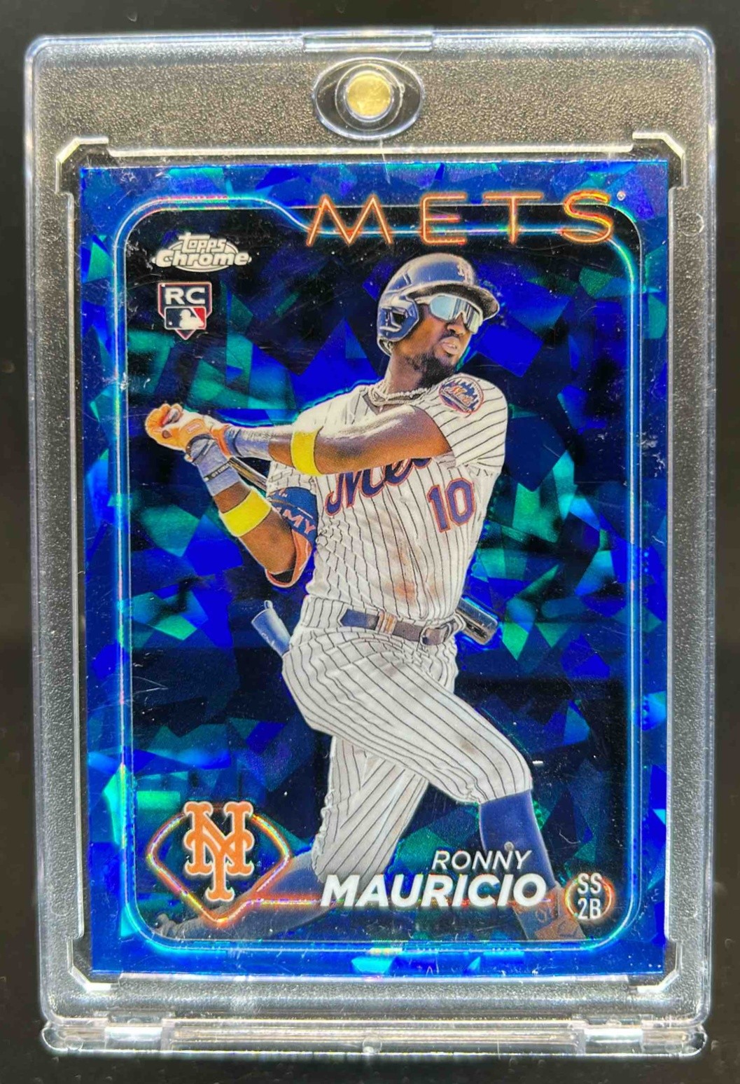 2024 Topps Chrome Sapphire Ronny Mauricio RC Rookie #224 Mets