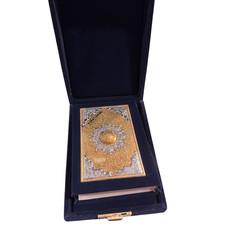 Tajweed Quran in Velvet Cover with Word Meanings  Index   With Velvet Gift Box
