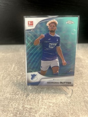 2022-23 Topps Chrome Bundesliga - Georginio Rutter #47 Aqua Bubble Refeactor/275