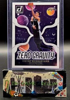  2024-25 Panini Donruss Victor Wembanyama Zero Gravity GOLD PRESS PROOF Spurs 